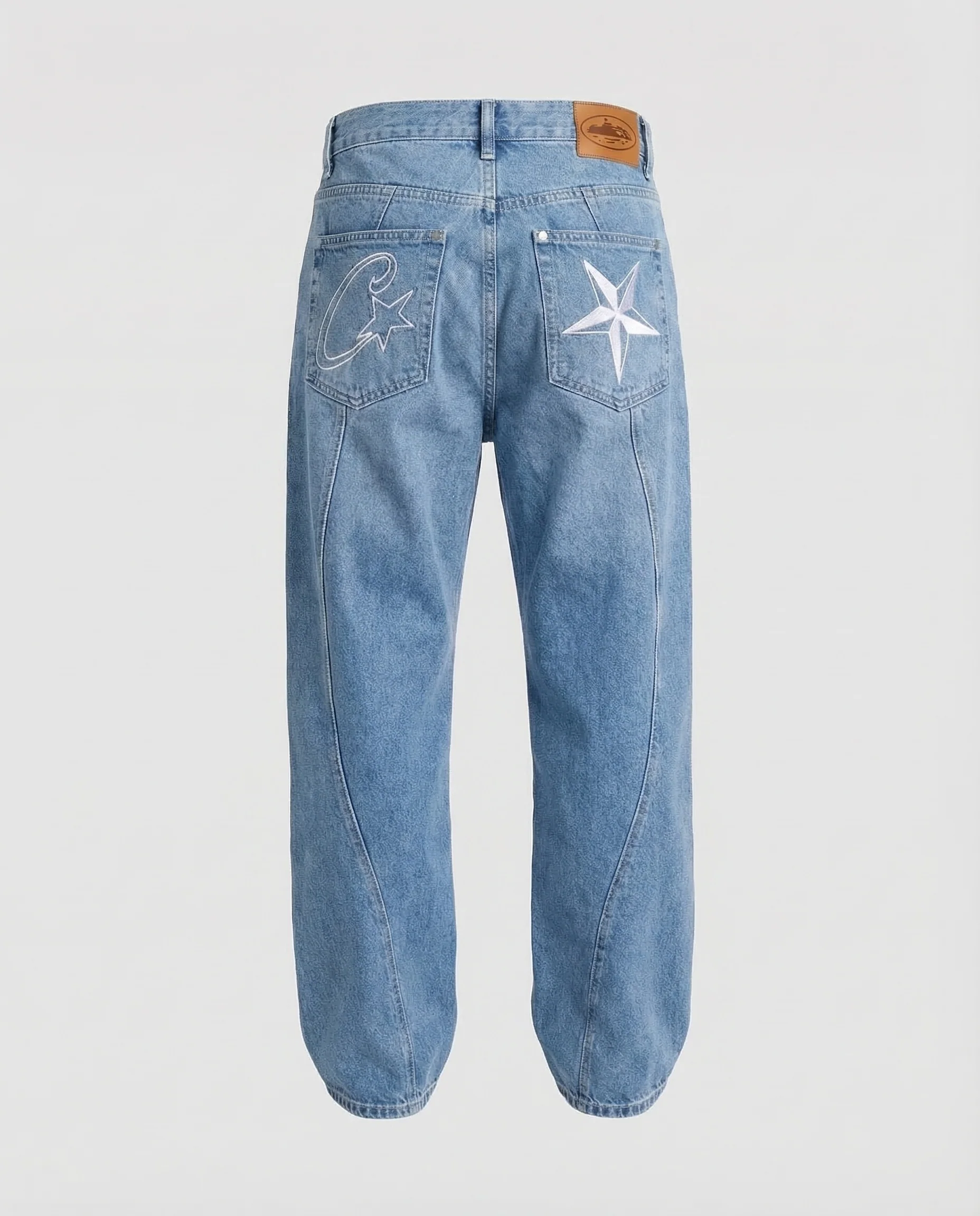 Unisex Baggy Jeans Stern Mond - Image 5