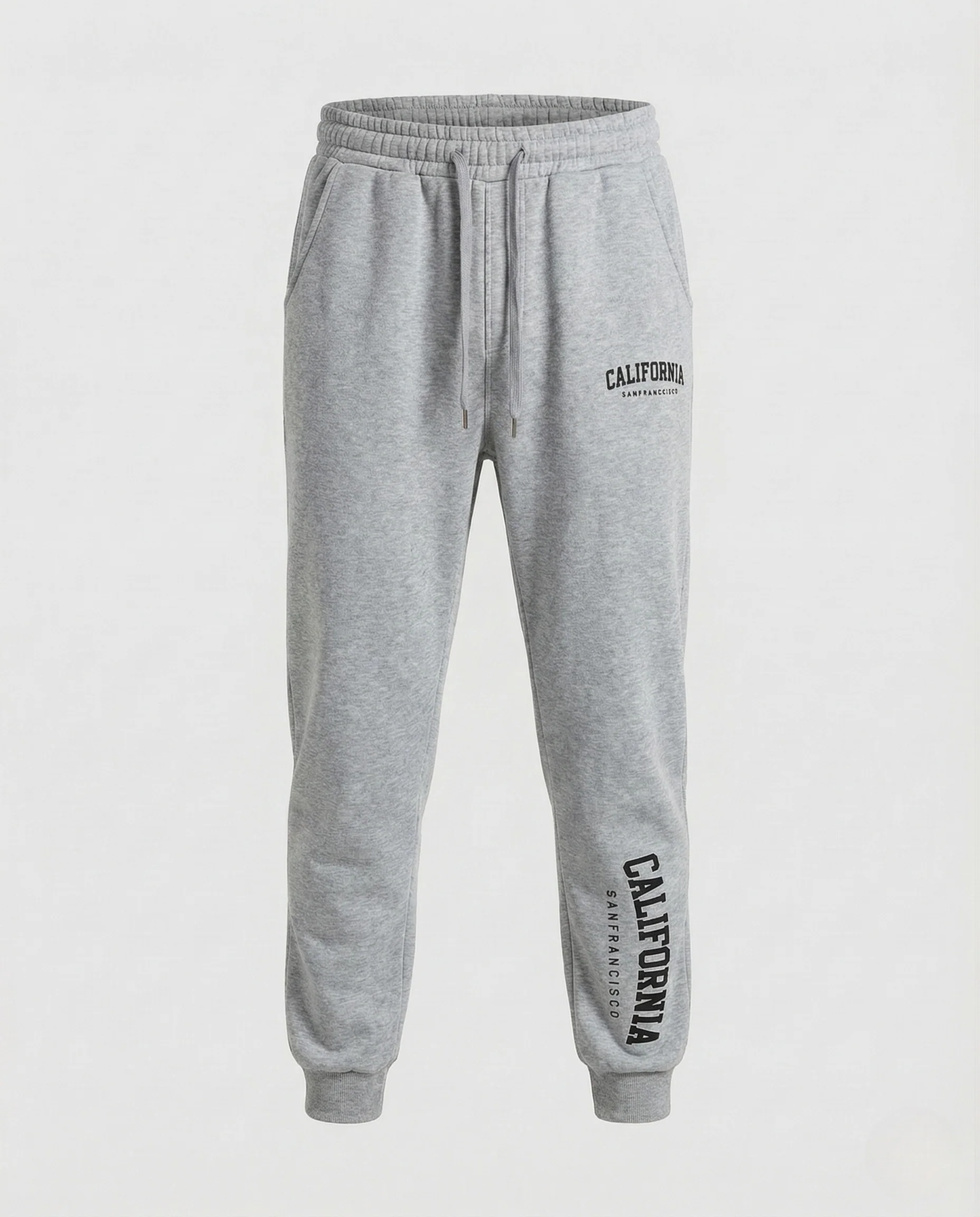 Unisex Baumwollfleece Jogginghose mit College Print - Image 8