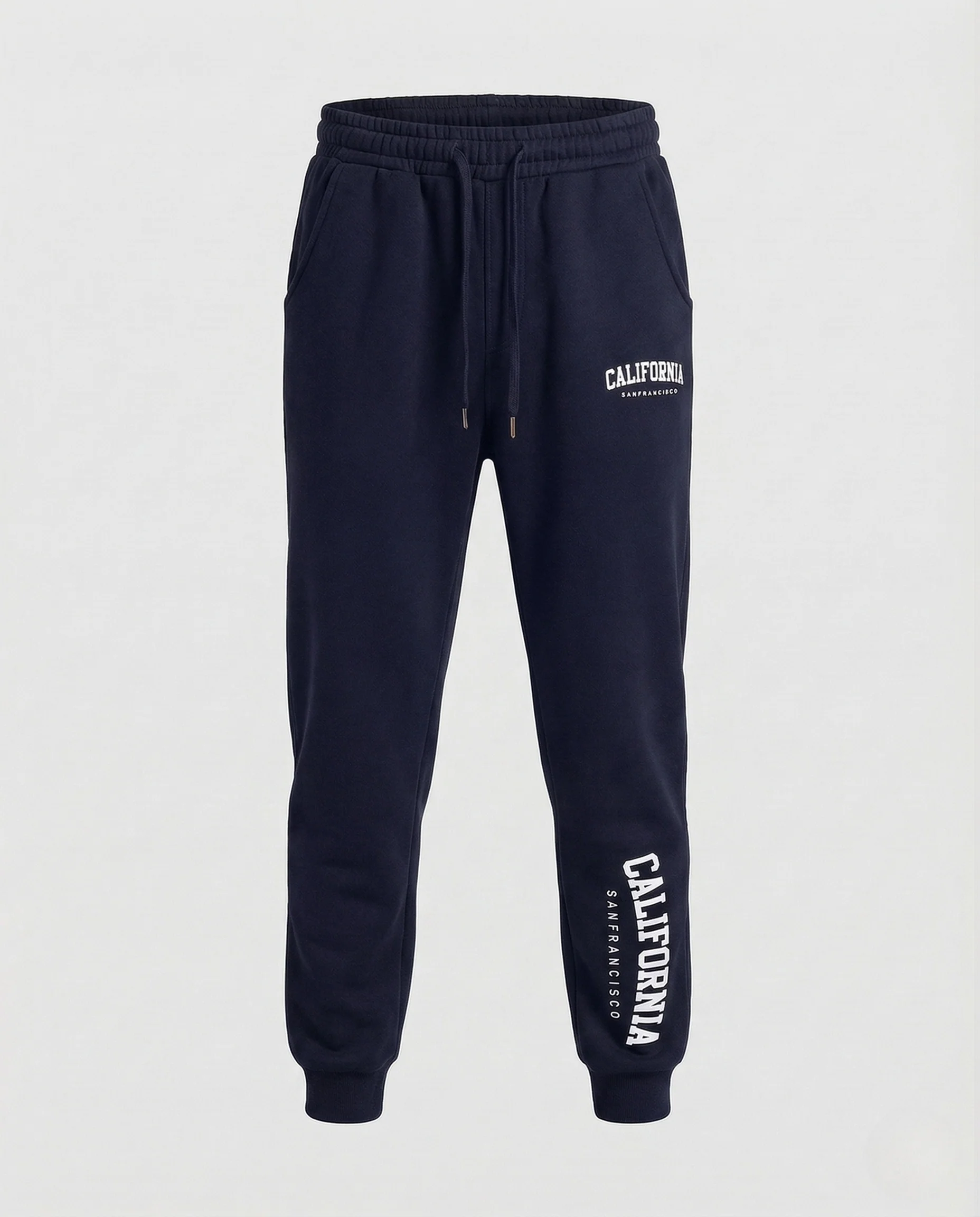 Unisex Baumwollfleece Jogginghose mit College Print - Image 9