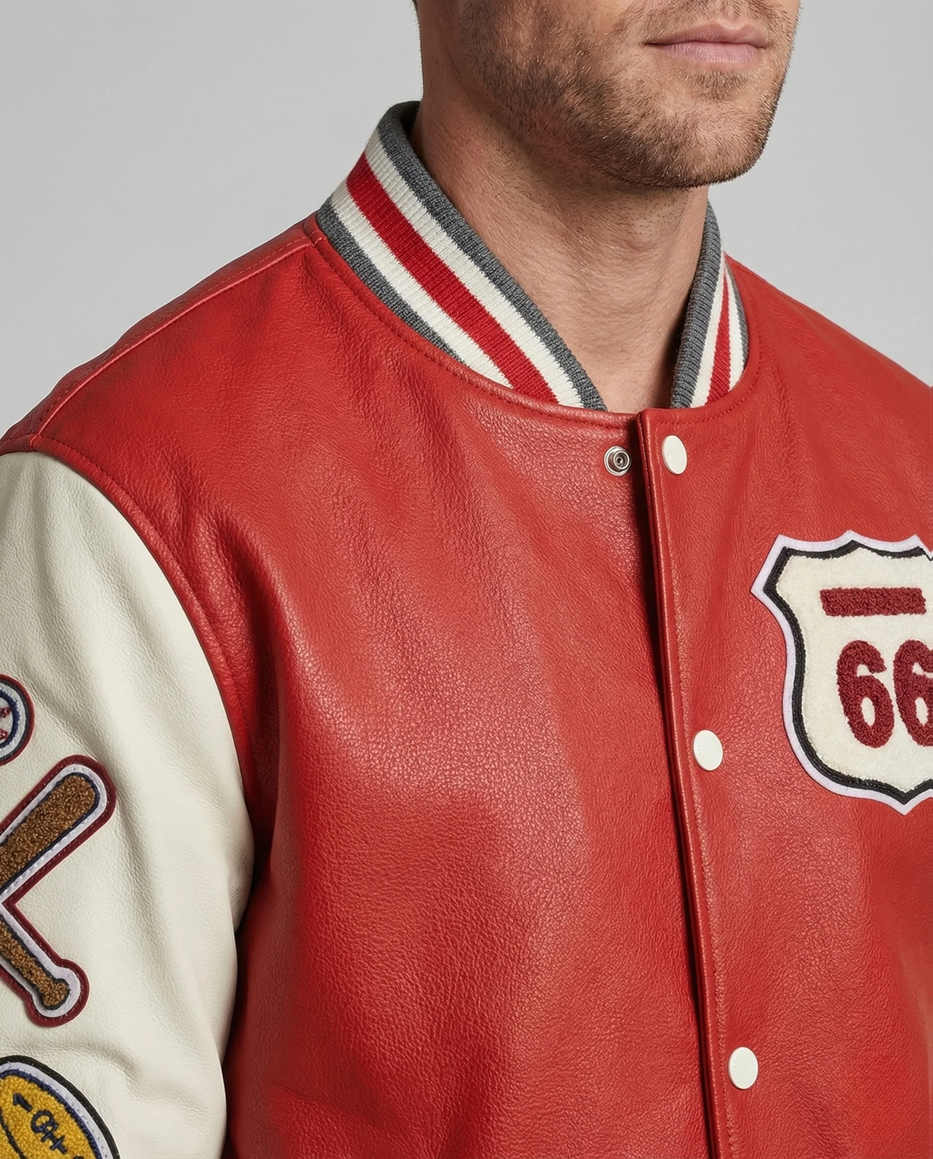 Unisex College Lettermanjacke - Image 3