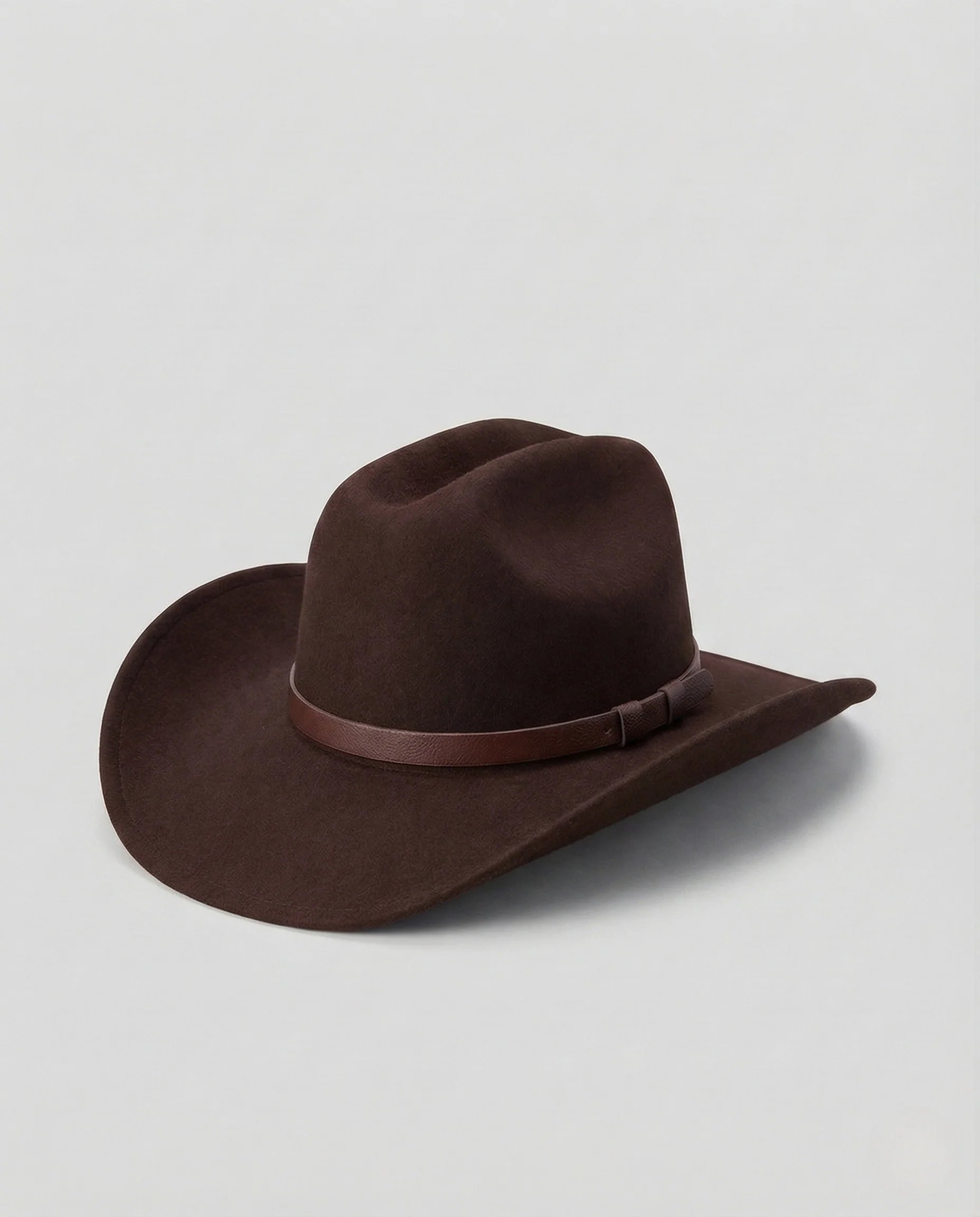 Unisex Western Wollfilzhut mit breiter Krempe & Lederband - Image 7