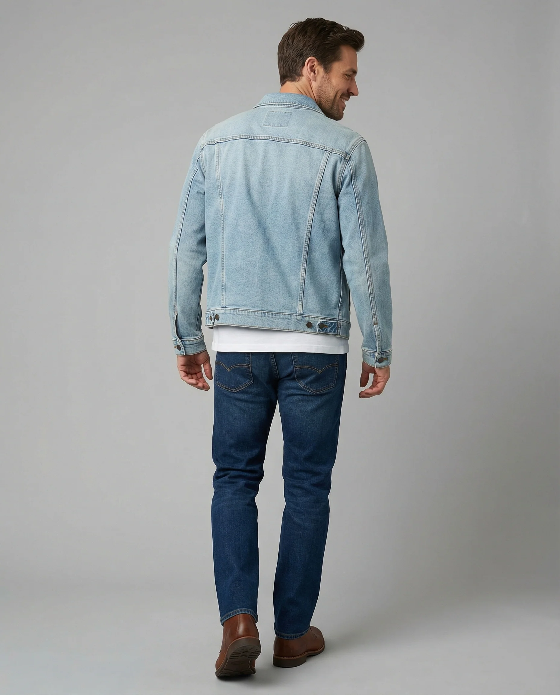 Unisex Jeansjacke Trucker Klassisch - Image 2