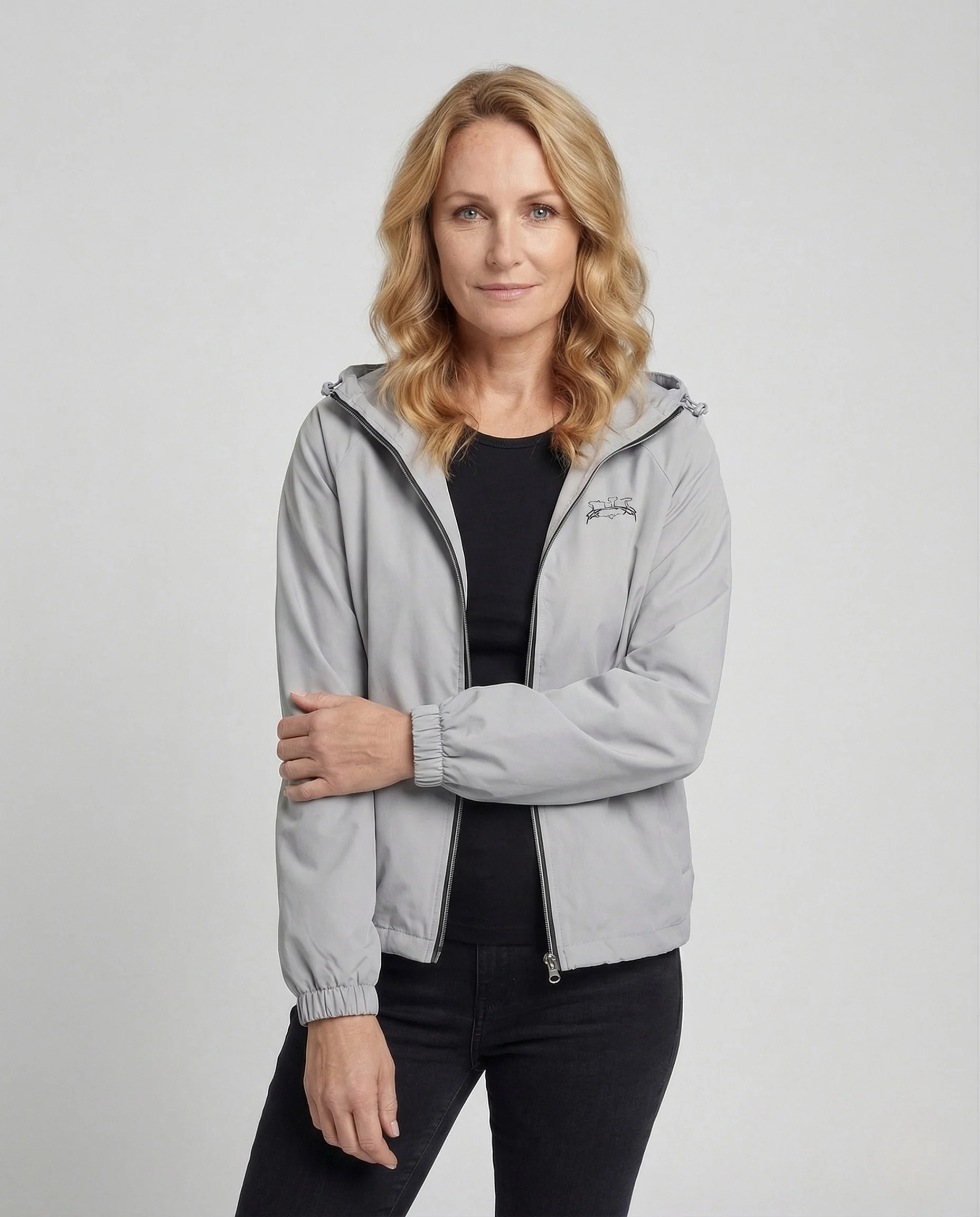 Unisex Kapuzenjacke leicht wasserabweisend mit Reißverschluss - Image 2
