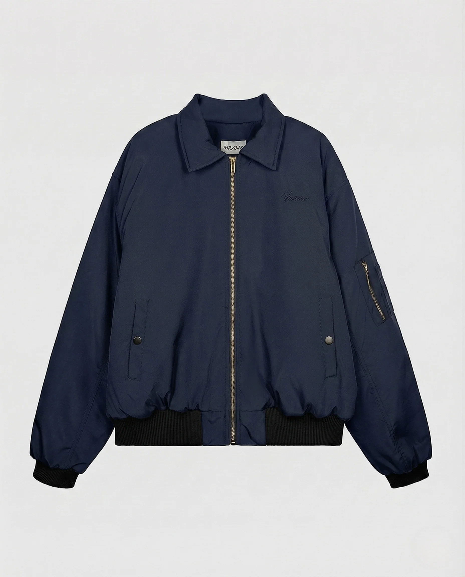 Unisex Bomberjacke leicht mit Ärmeltasche und Rippbund - Image 6