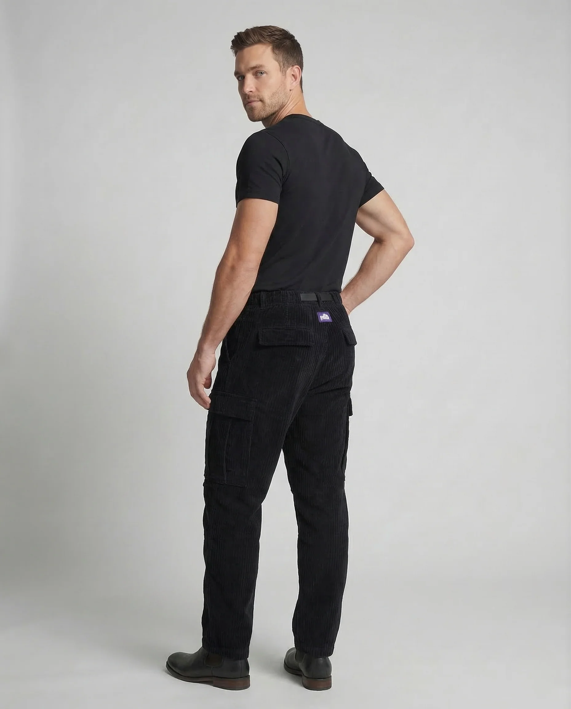 Unisex Feincord Cargohose Locker Steckschließe - Image 4