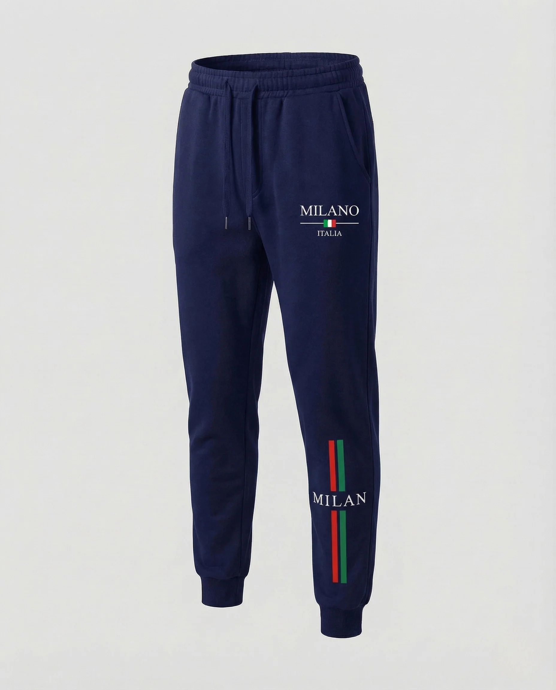 Unisex Fleece Trainingshose schmal mit Print - Image 14