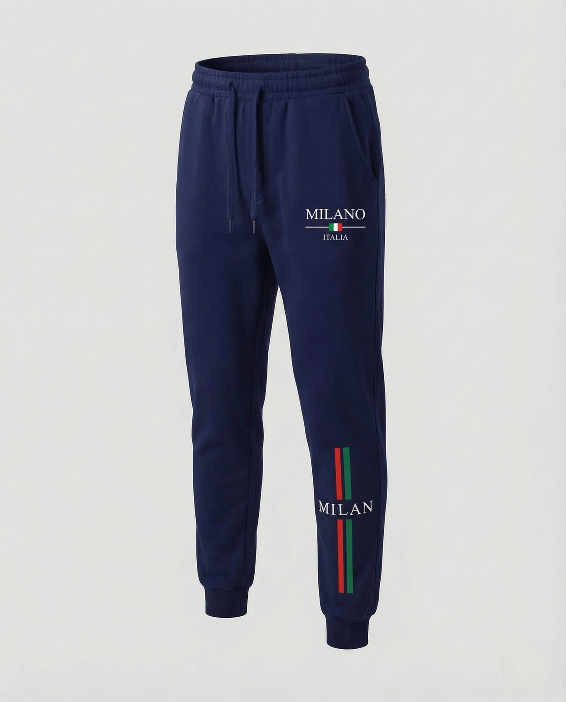 Unisex Fleece Trainingshose schmal mit Print - Image 15