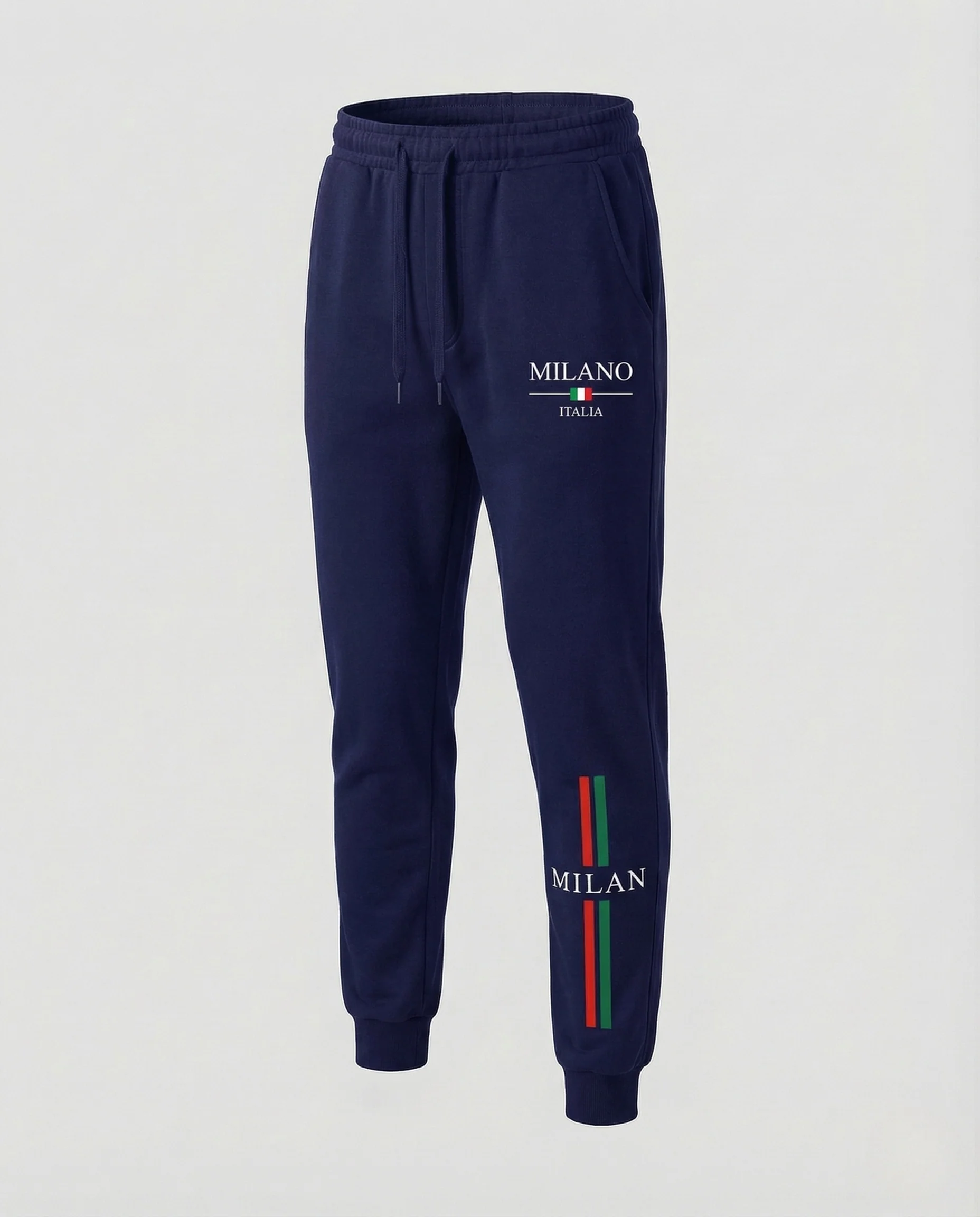 Unisex Fleece Trainingshose schmal mit Print - Image 17