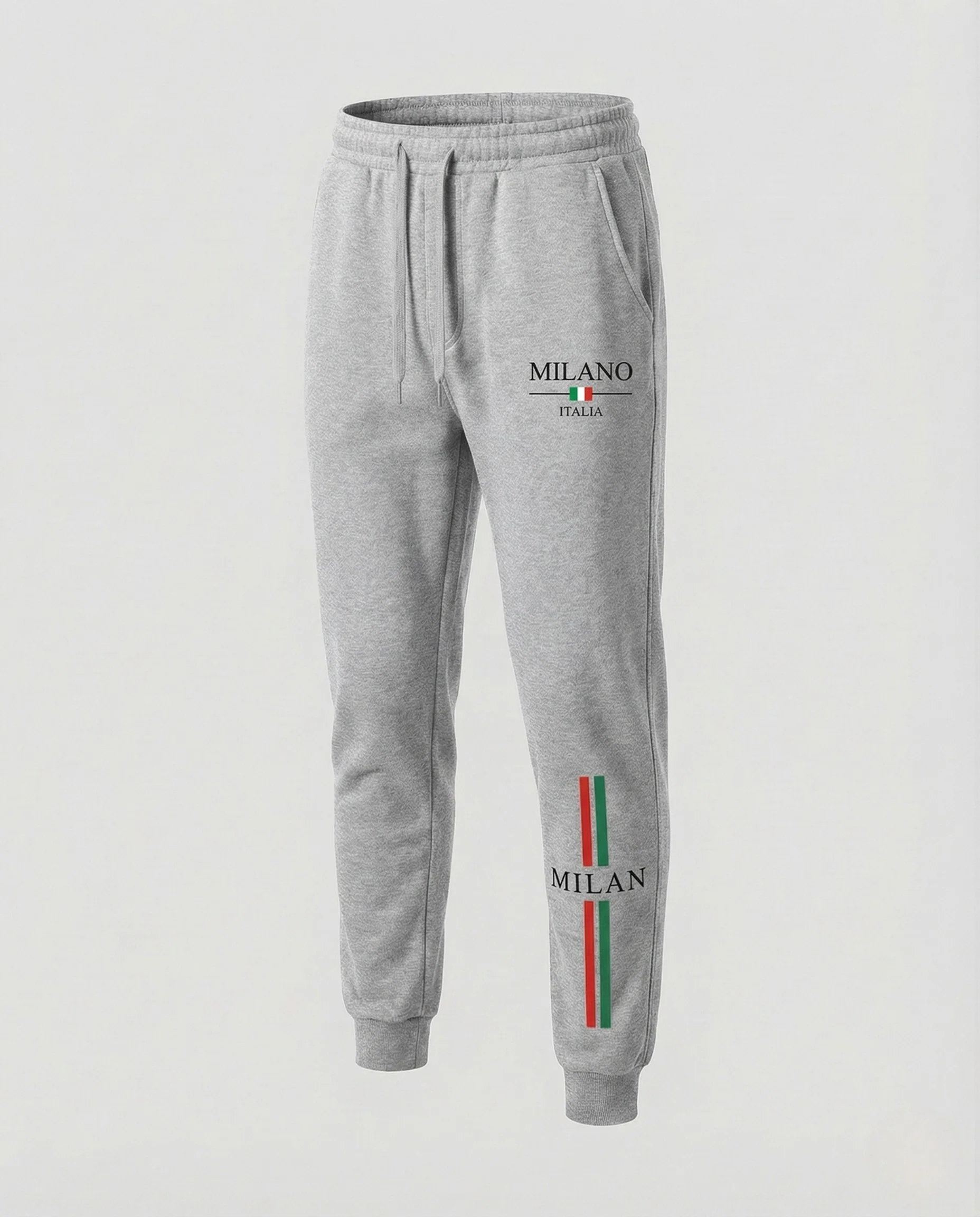 Unisex Fleece Trainingshose schmal mit Print - Image 19