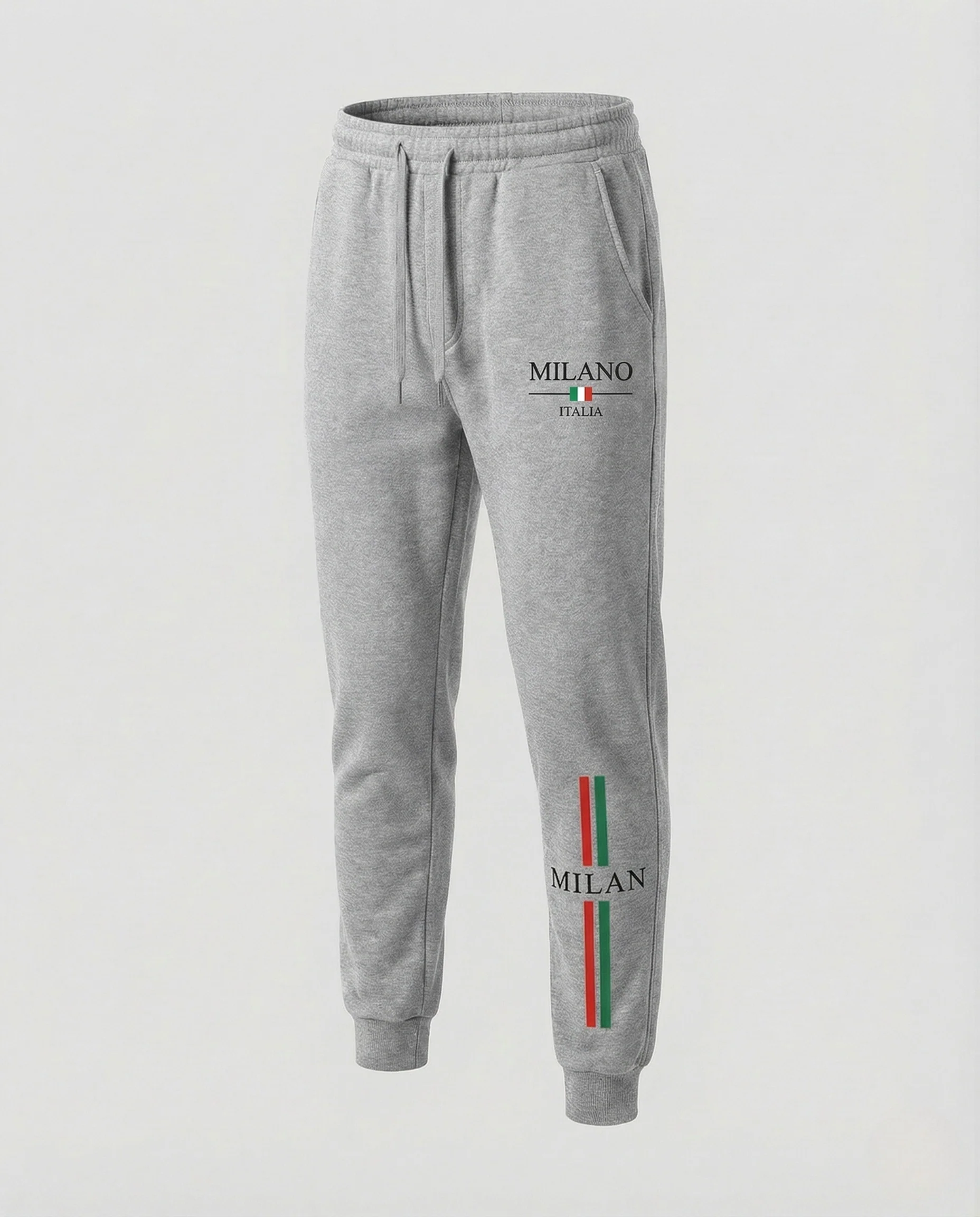Unisex Fleece Trainingshose schmal mit Print - Image 20