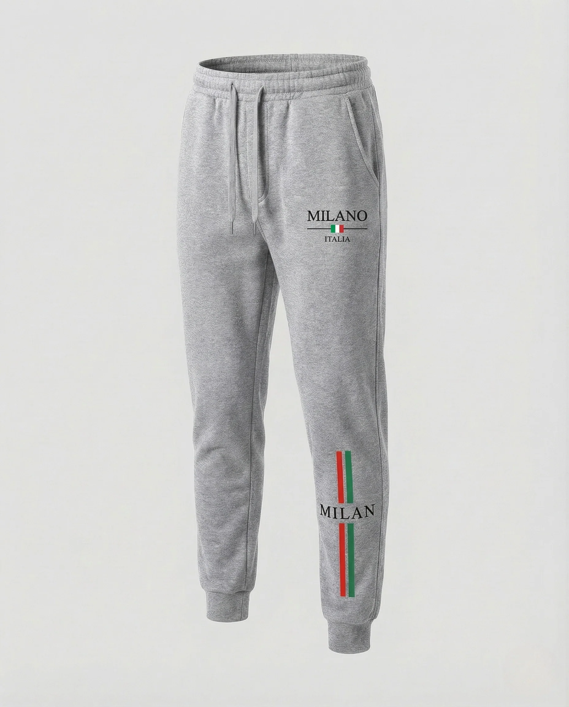 Unisex Fleece Trainingshose schmal mit Print - Image 22