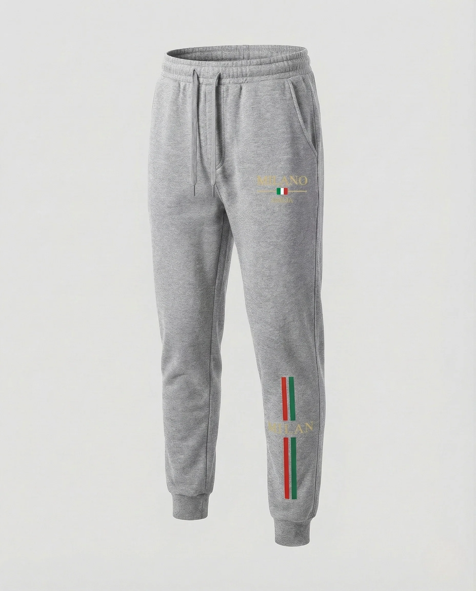 Unisex Fleece Trainingshose schmal mit Print - Image 23