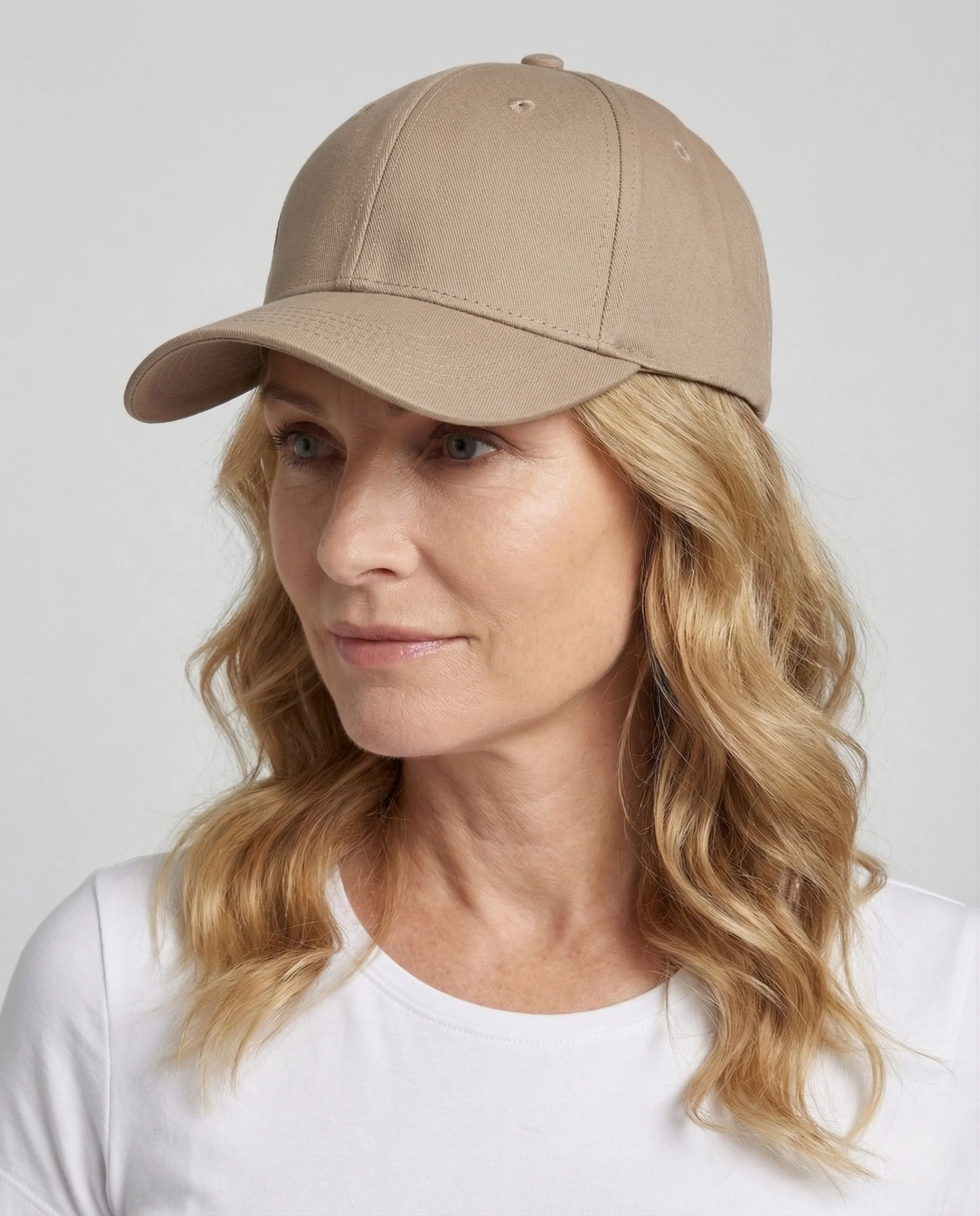 Unisex Baumwoll Basecap verstellbar mit Ösen - Image 3