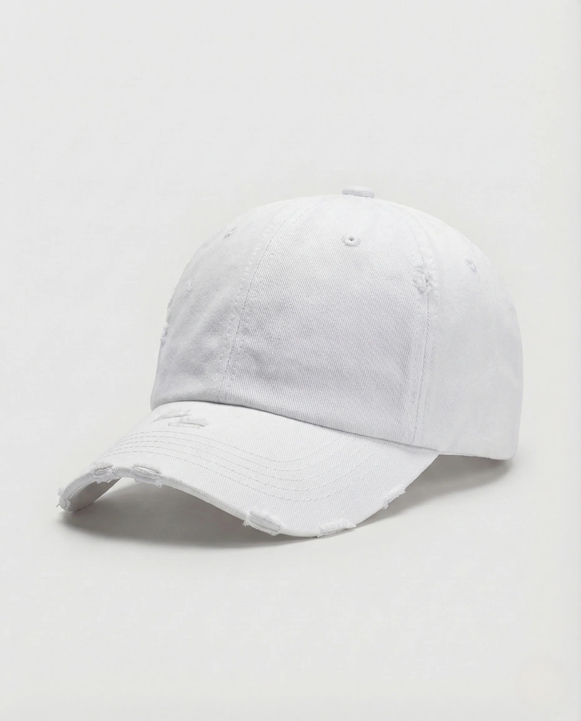 Unisex Retro Baseballcap Gewaschenes Canvas mit Fransen Krempe - Image 6