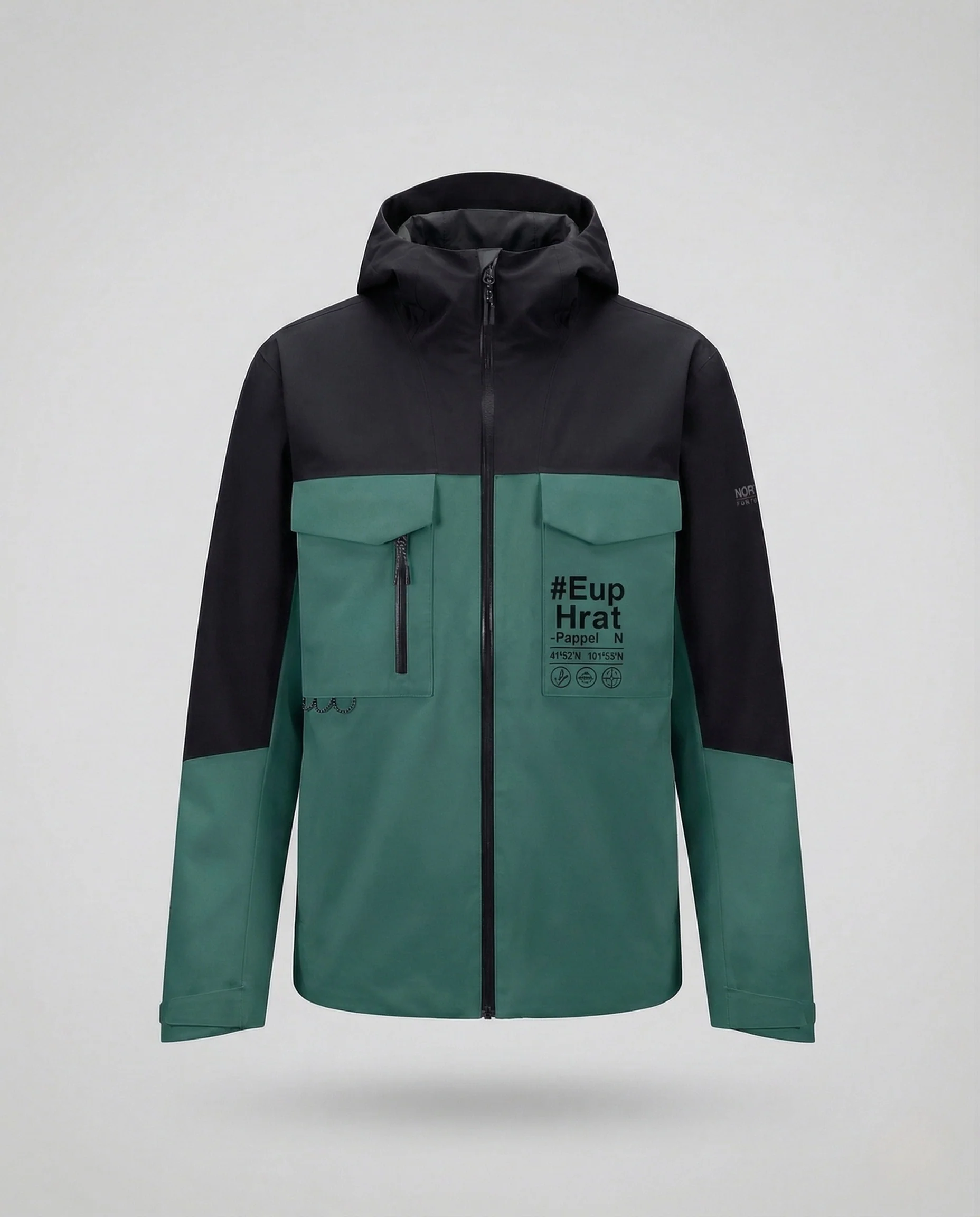 Unisex Funktionsjacke Wasserdicht Kapuze - Image 8