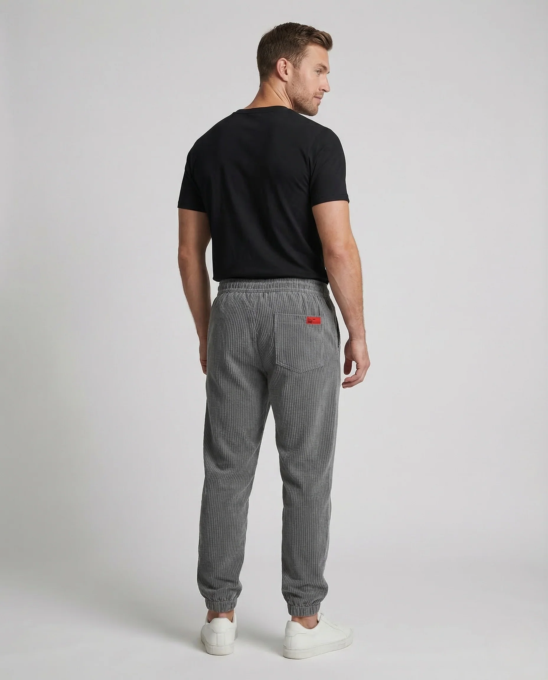 Unisex Cordhose Baggy Elastikbund - Image 4