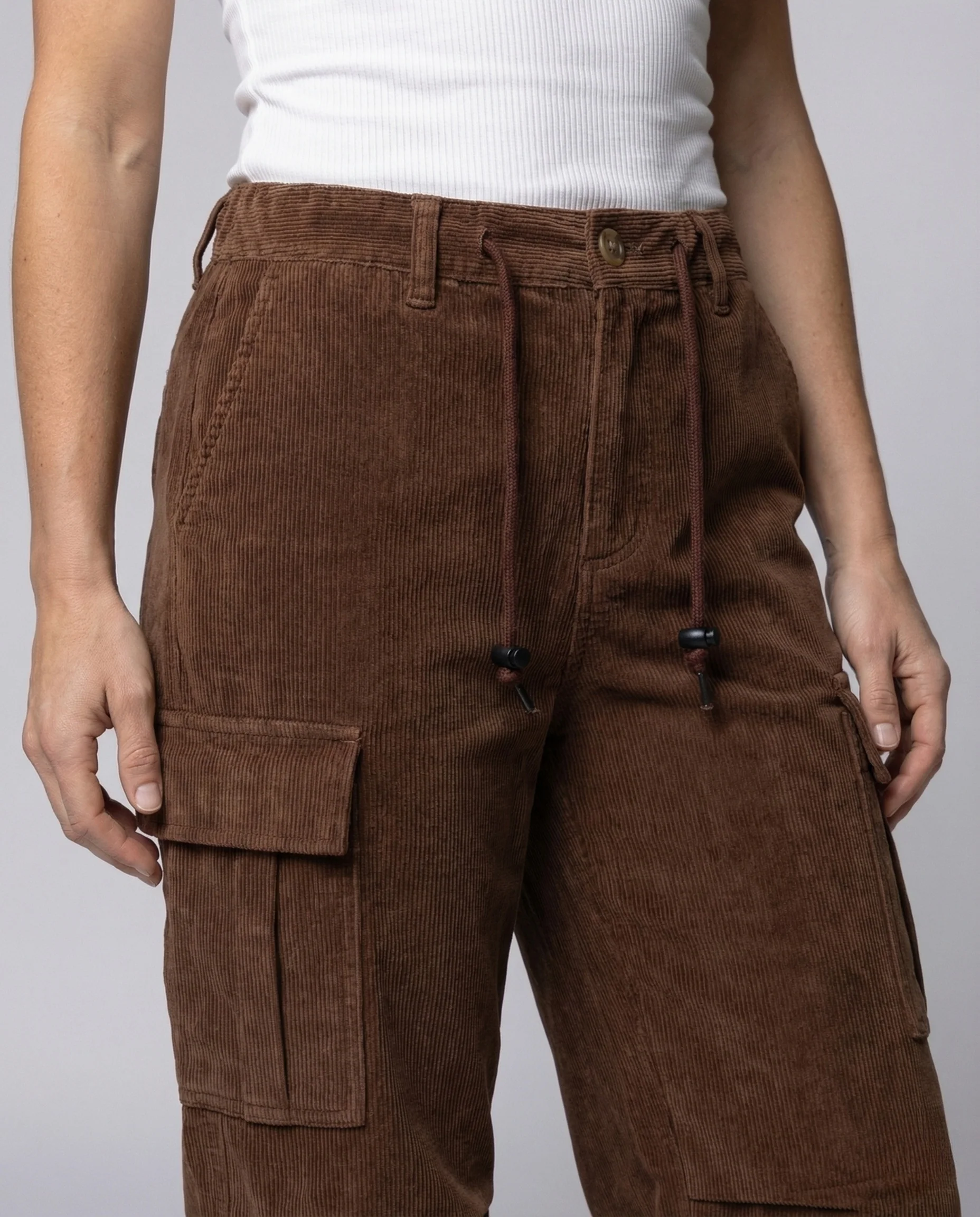 Unisex Cord Cargo Hose Kordelzug - Image 3