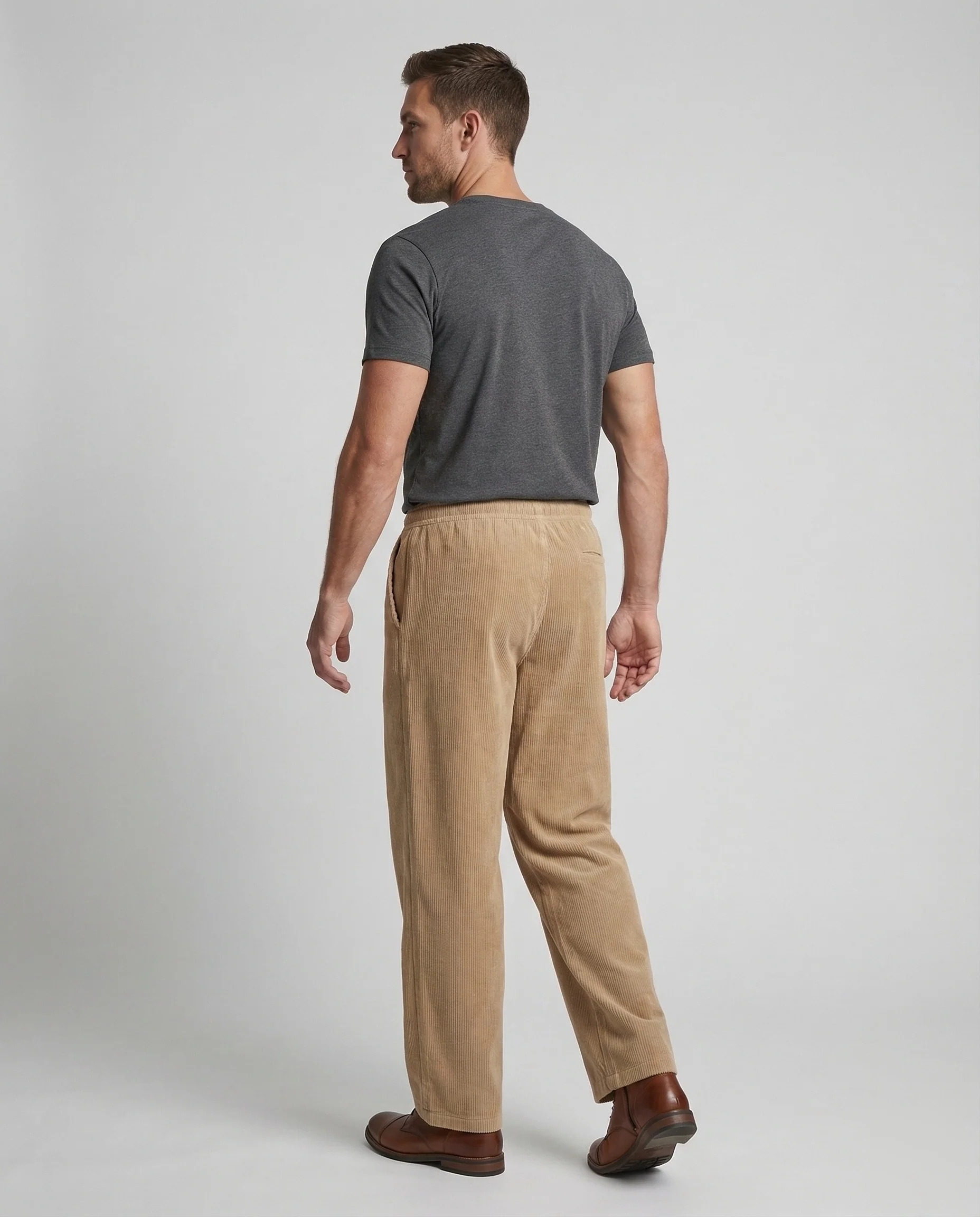 Unisex Cordhose Weit Elastikbund - Image 4