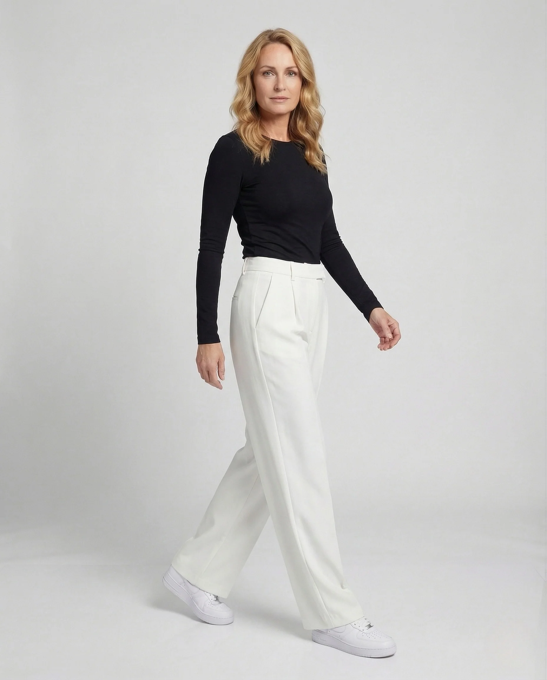 Unisex Stoffhose weit mit geradem Bein - Image 2