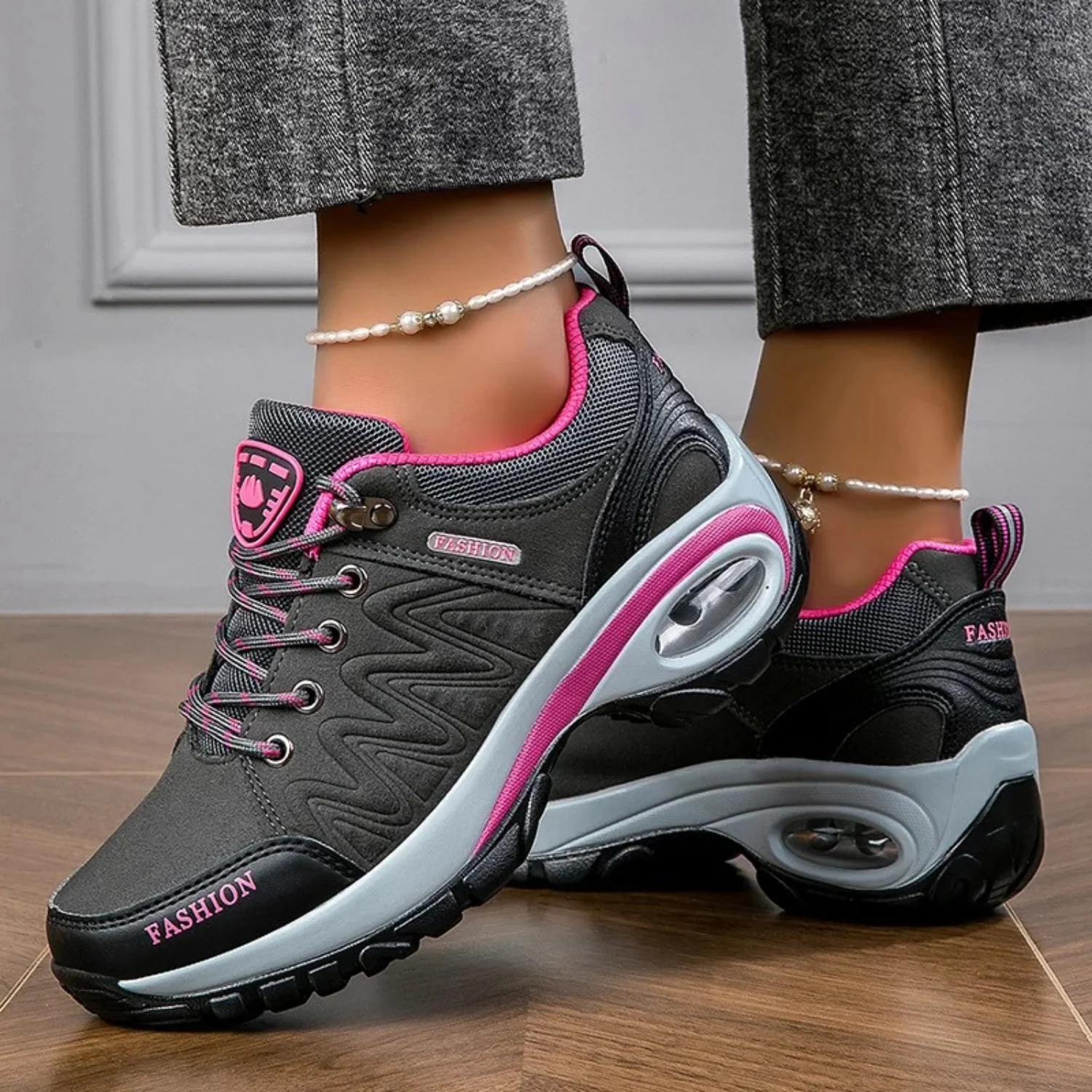 Damen Wanderschuhe Wasserdicht Mit Lebhaften Farben für Bequemes Gehen Heidi Mode - Image 2