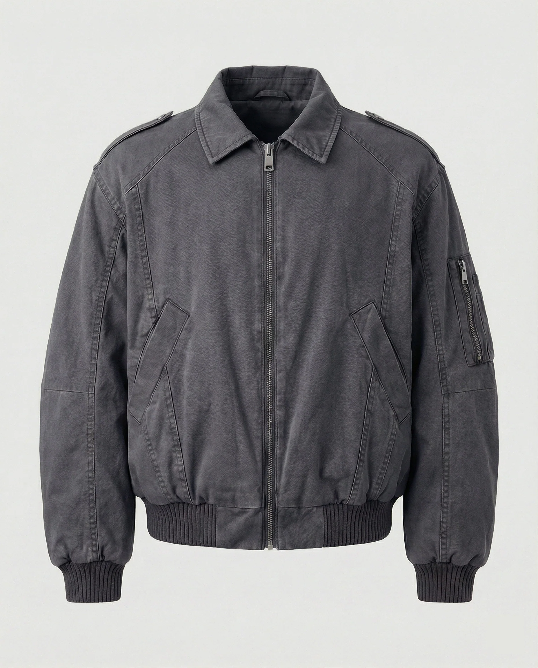 Warme Herren Daunenjacke mit Stehkragen aus gewaschener Baumwolle - Image 6