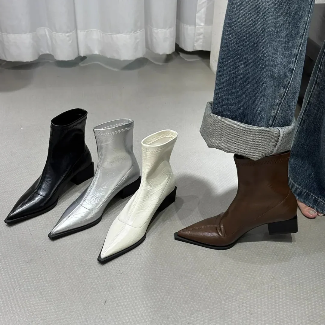 Warme Weiche Elegante Bequeme Flauschige Stiefelette Heidi Mode - Image 6