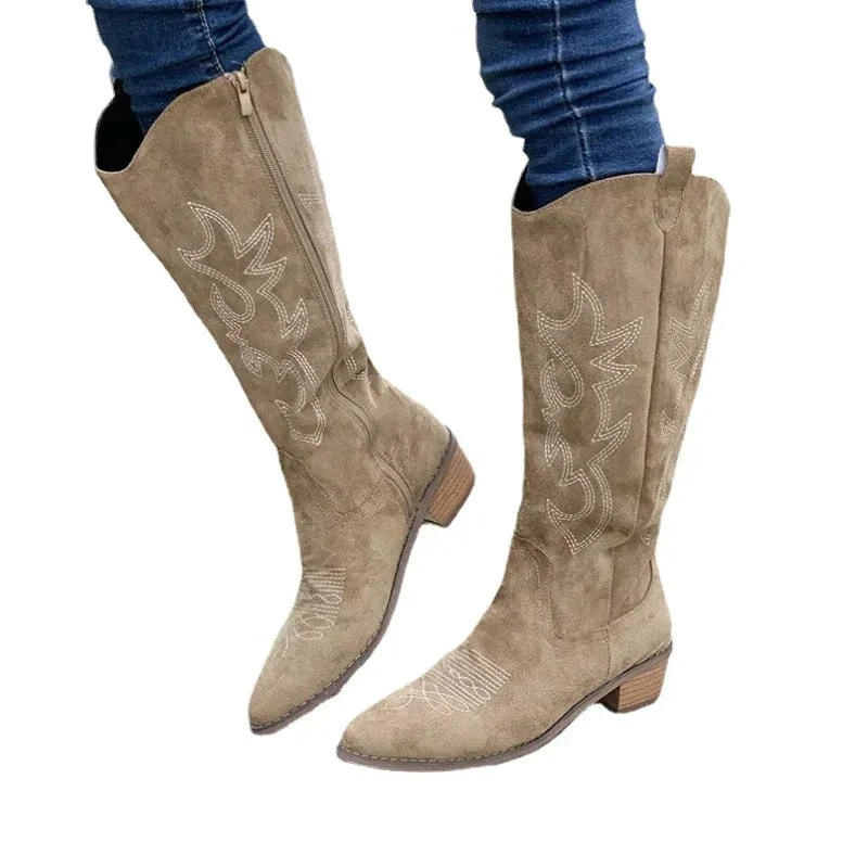 Bestickte Western-Cowboystiefel für Frauen Heidi Mode - Image 10
