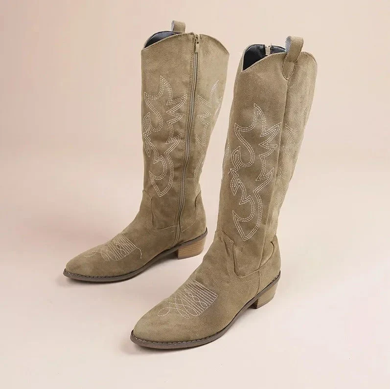 Bestickte Western-Cowboystiefel für Frauen Heidi Mode - Image 2