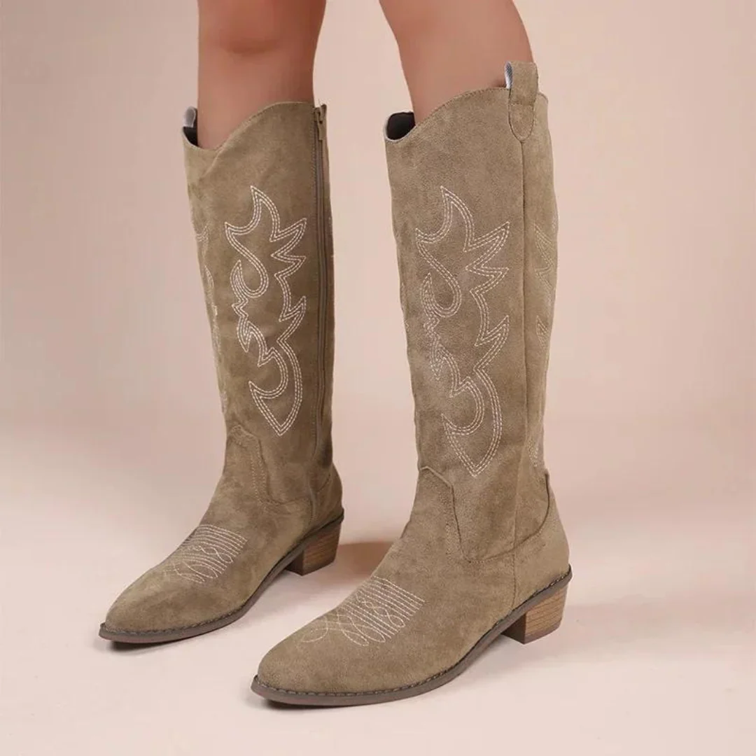 Bestickte Western-Cowboystiefel für Frauen Heidi Mode - Image 7