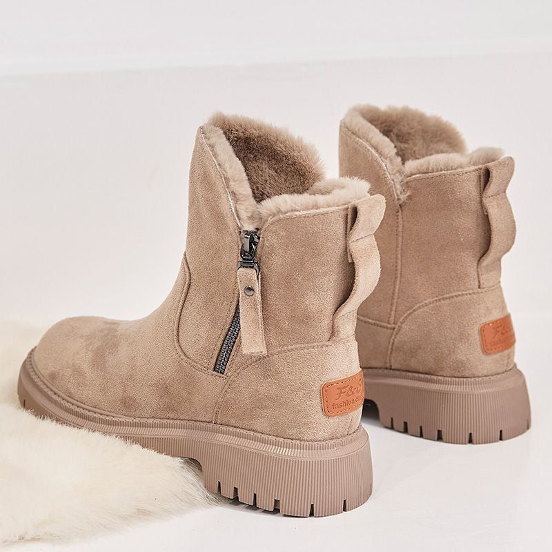 Winterstiefel - Warme, mit Fell gefütterte Stiefeletten aus Wildleder für Damen Heidi Mode - Image 10