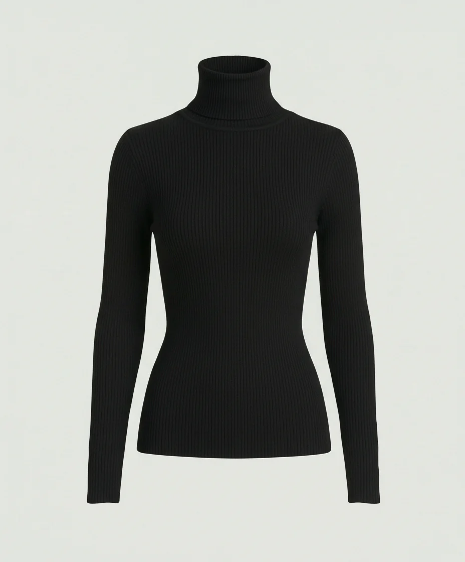 Youwei Damen Rollkragen Strickpullover aus Wolle für Herbst und Winter - Image 7